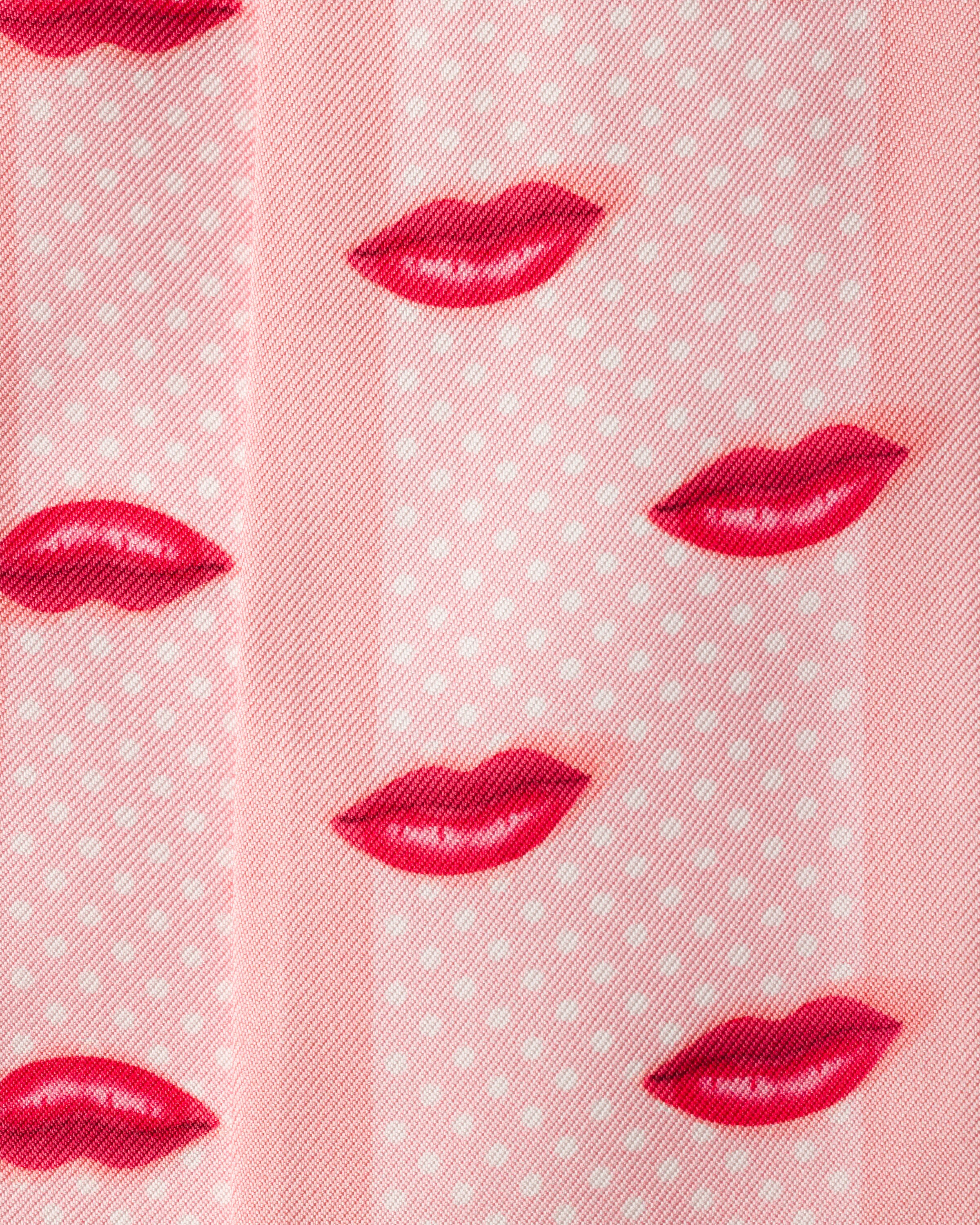 アラバスターピンク プリントシルクツイル スキニースカーフ | PRADA