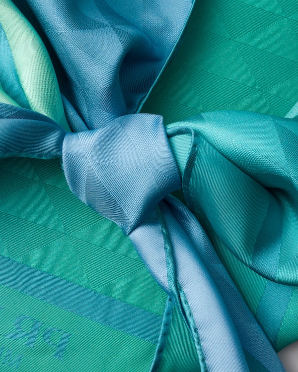 Printed silk twill halter top Printed silk twill halter top