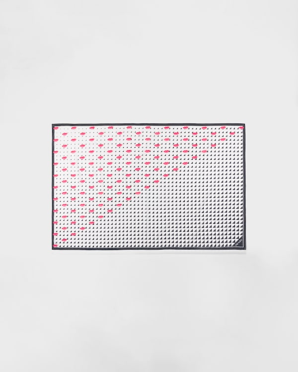 Printed cotton pareo - Black/White Printed cotton pareo - Black/White