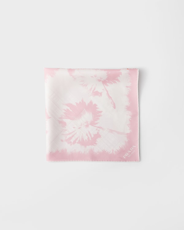 Bedruckter Schal aus Seiden-Twill - Alabaster/Talk Bedruckter Schal aus Seiden-Twill - Alabaster/Talk