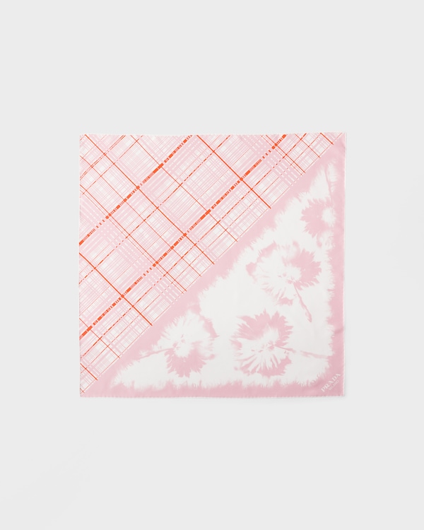 Bedruckter Schal aus Seiden-Twill - Alabaster/Talk Bedruckter Schal aus Seiden-Twill - Alabaster/Talk