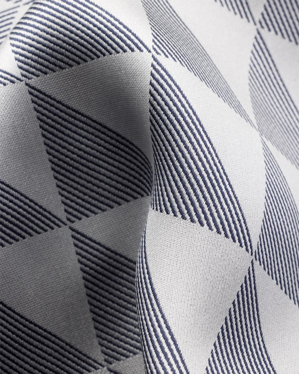 Pañuelo de seda estampada - Azul Báltico/Greda Pañuelo de seda estampada - Azul Báltico/Greda