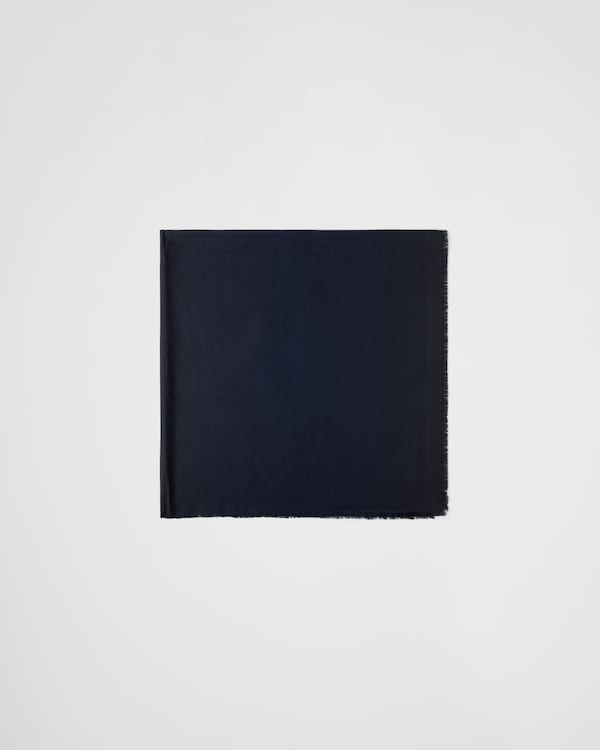 Symbole silk and wool jacquard shawl Symbole silk and wool jacquard shawl