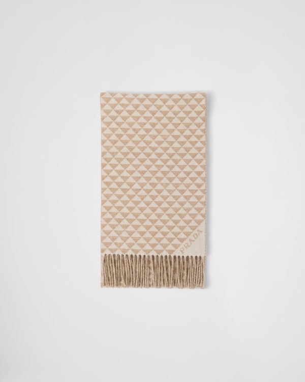 マフラー・ストール PRADA Sand Silk Blend Scarf Prada Sand Silk Blend Scarf | italist