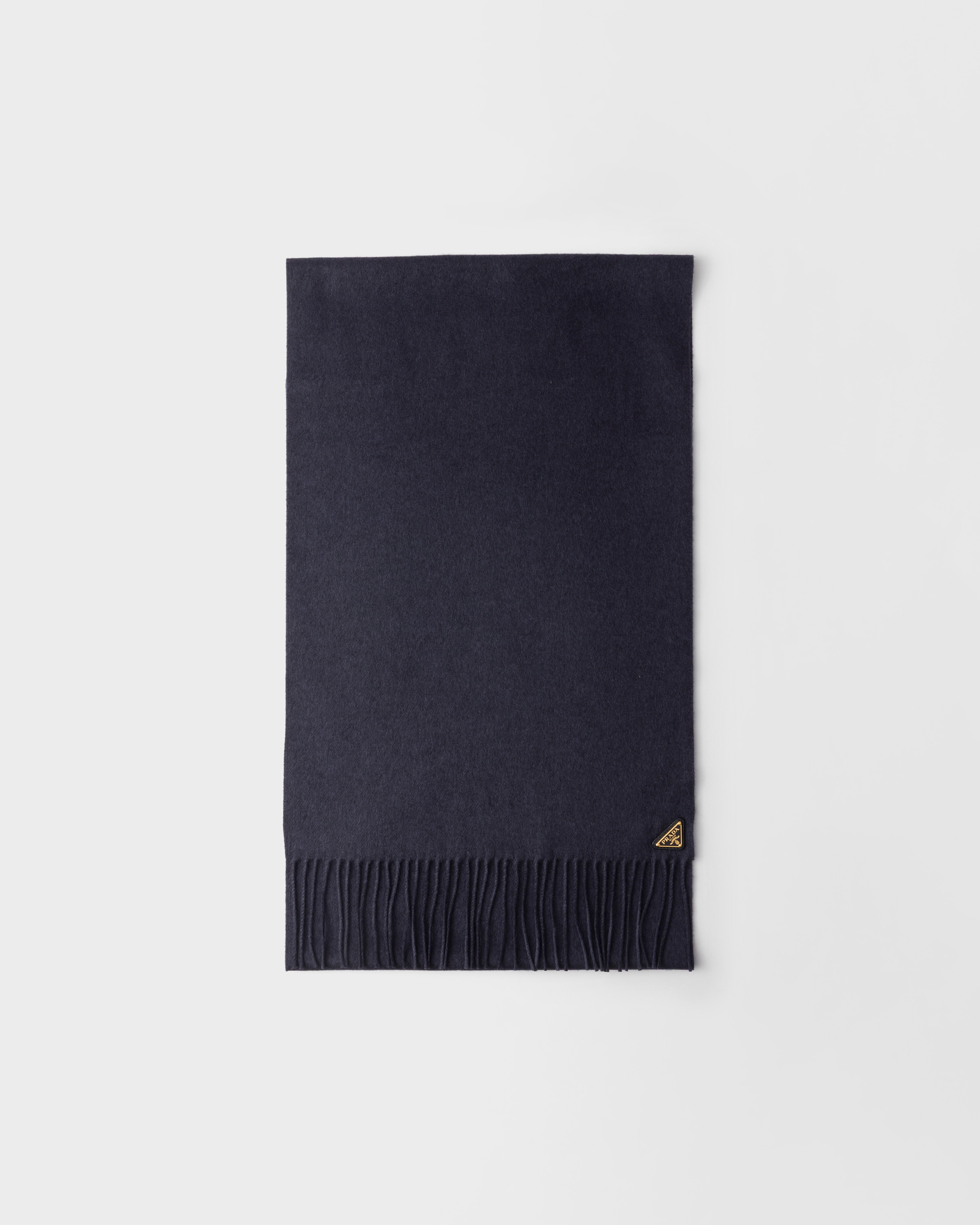 Blue Silk And Cashmere Scarf | PRADA