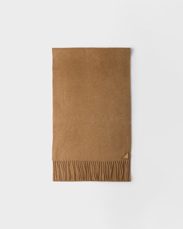 Silk and cashmere scarf - Camel Silk and cashmere scarf - Camel