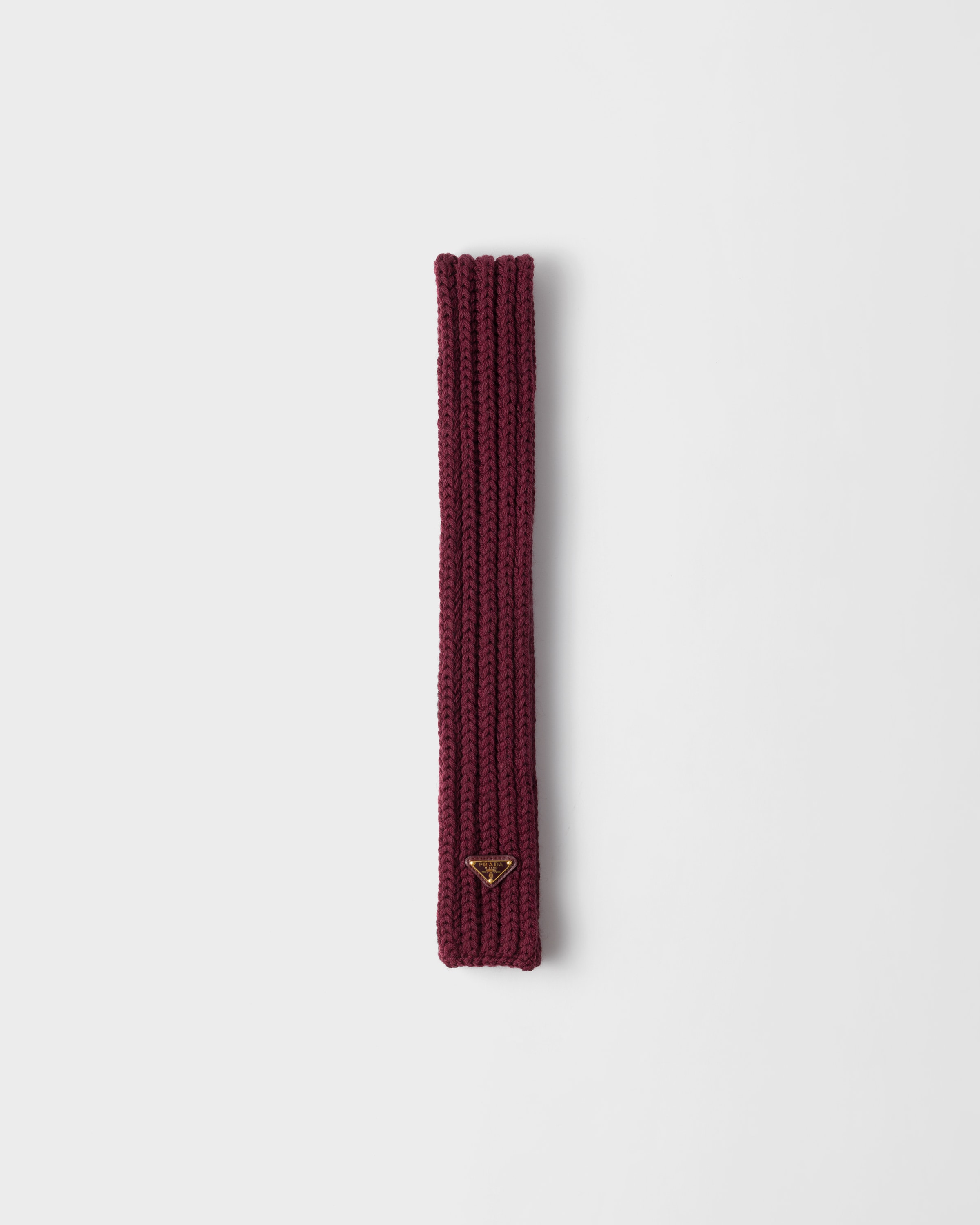 Amaranth Red/maize Yellow Wool Scarf | PRADA
