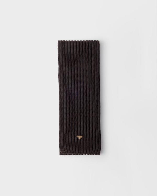 Wool scarf - Dark Brown Wool scarf - Dark Brown