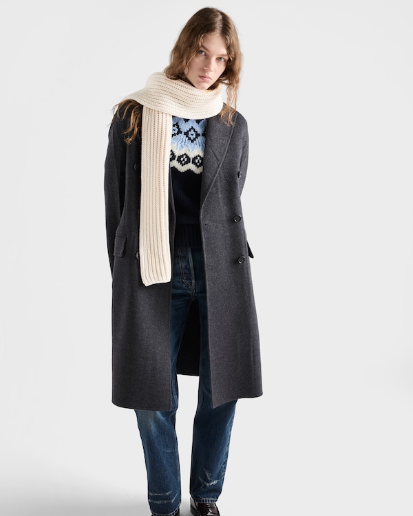 Bufanda de lana - Blanco Calizo Bufanda de lana - Blanco Calizo