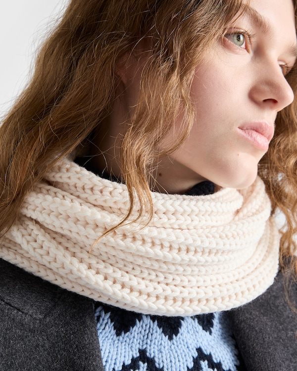 Bufanda de lana - Blanco Calizo Bufanda de lana - Blanco Calizo