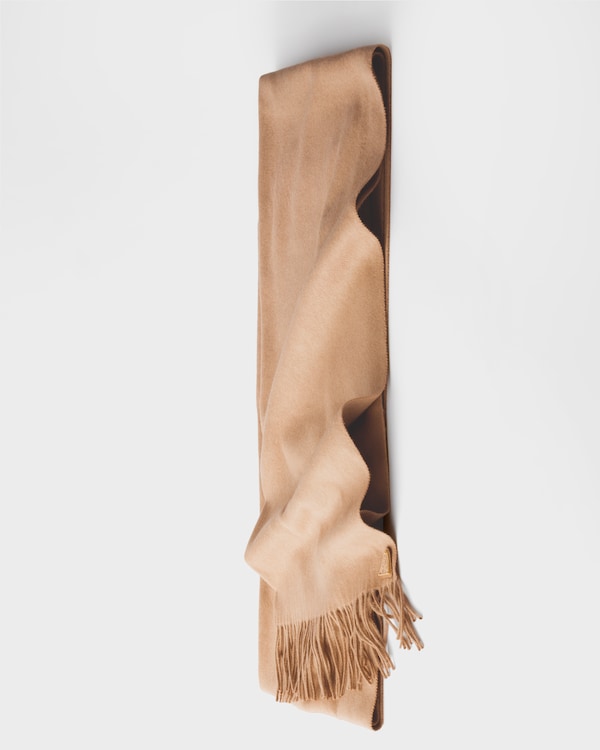 Silk and cashmere scarf - Caramel Silk and cashmere scarf - Caramel
