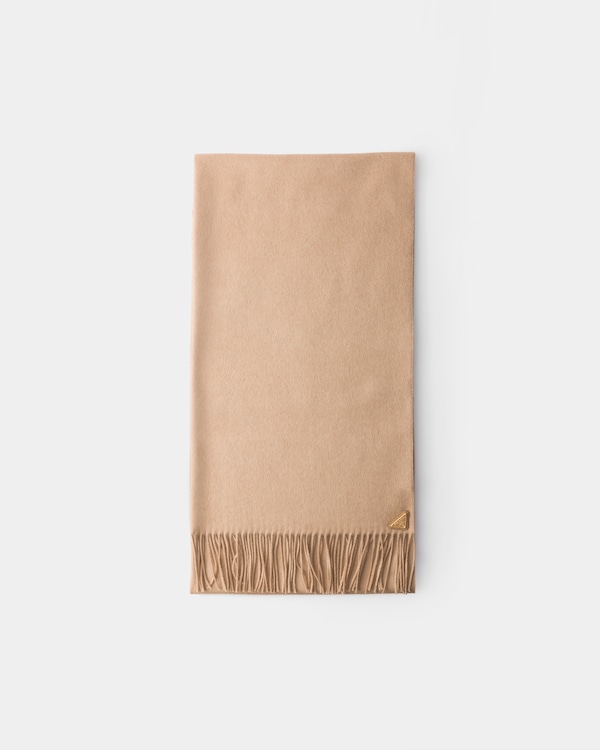 Silk and cashmere scarf - Caramel Silk and cashmere scarf - Caramel