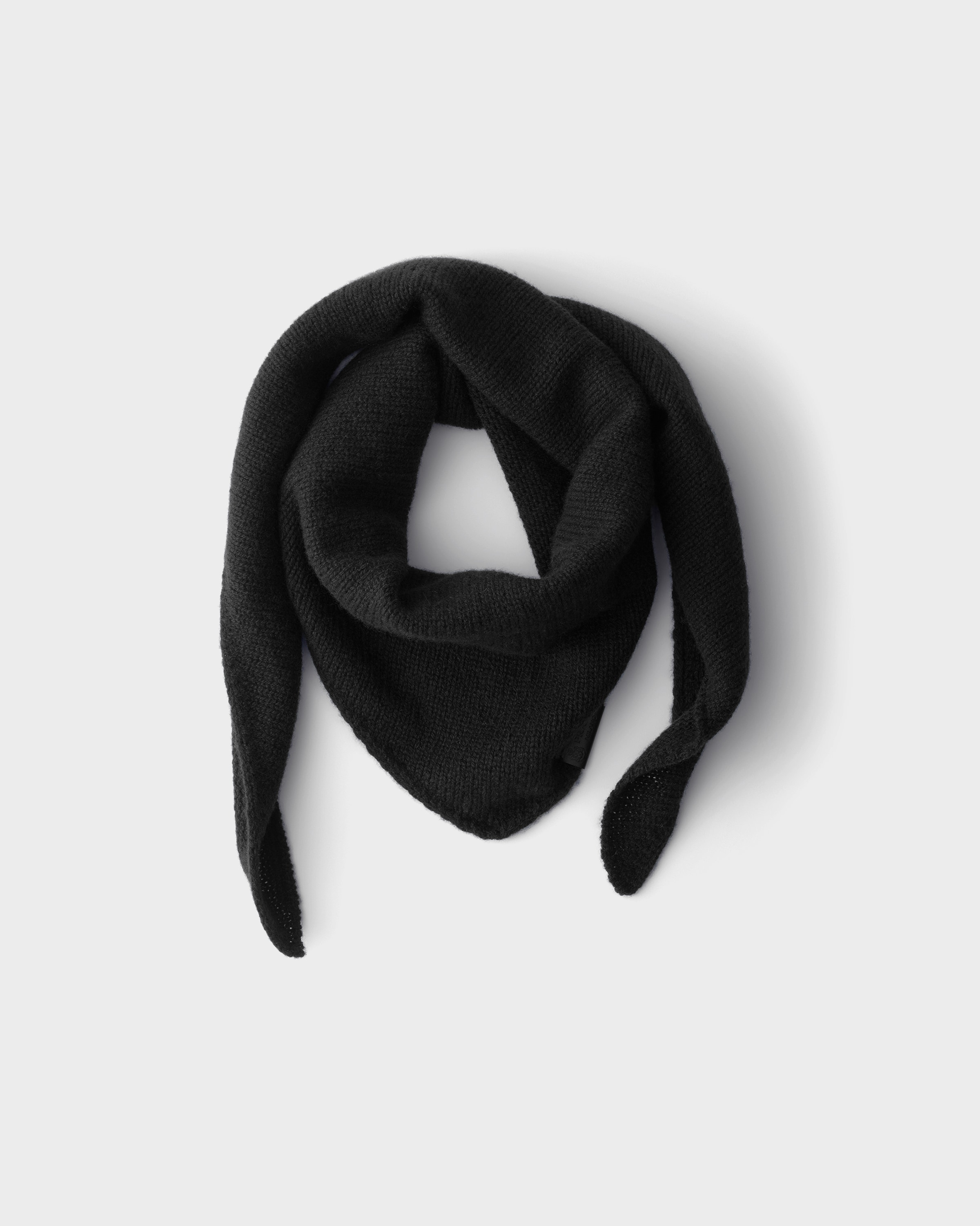 ブラック カシミヤ ショール | PRADA - 日本