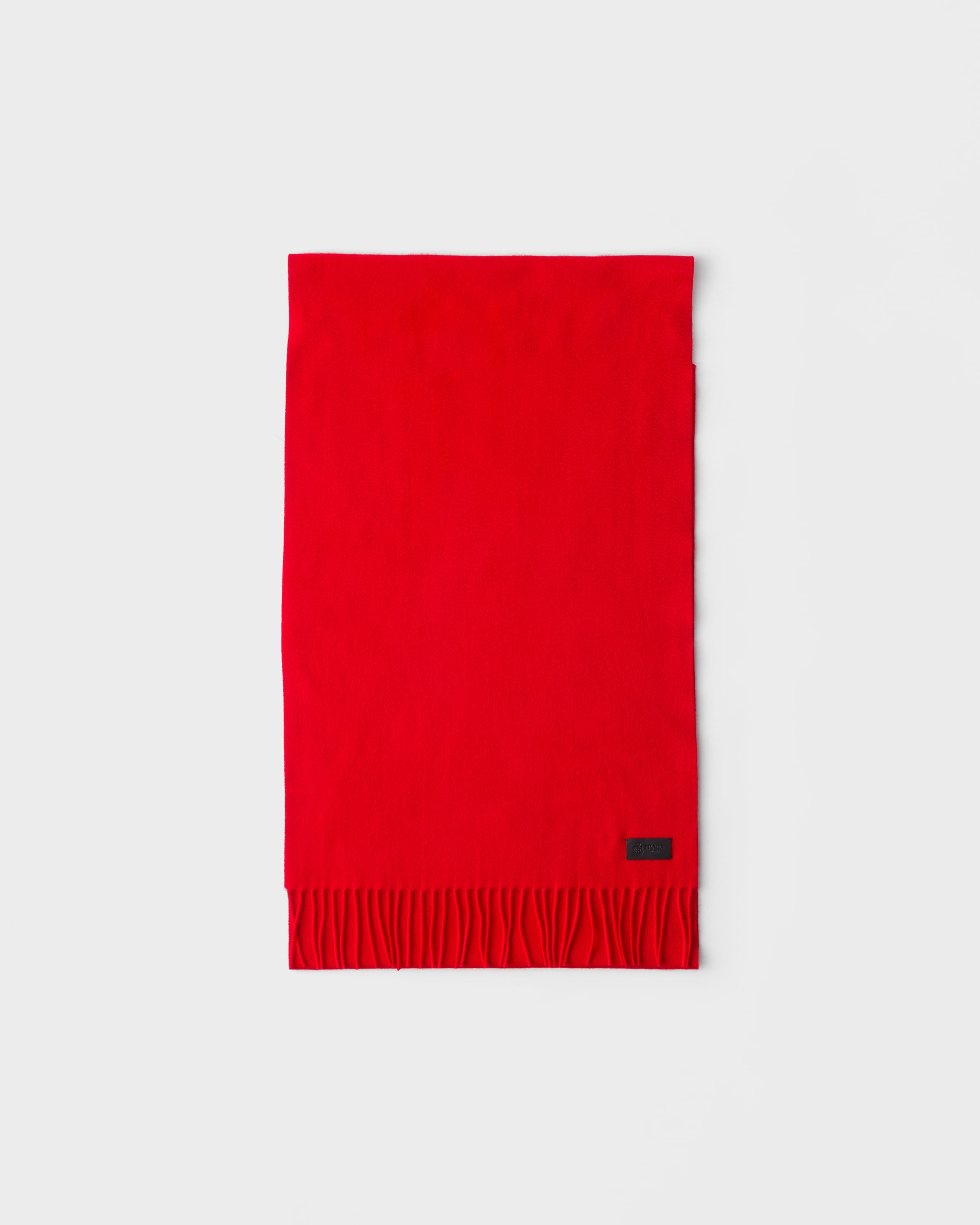 Red Cashmere Scarf | PRADA - United States