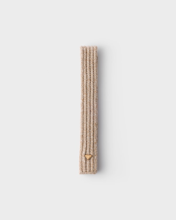 Wool and mouliné cashmere scarf - Desert/Camel Wool and mouliné cashmere scarf - Desert/Camel