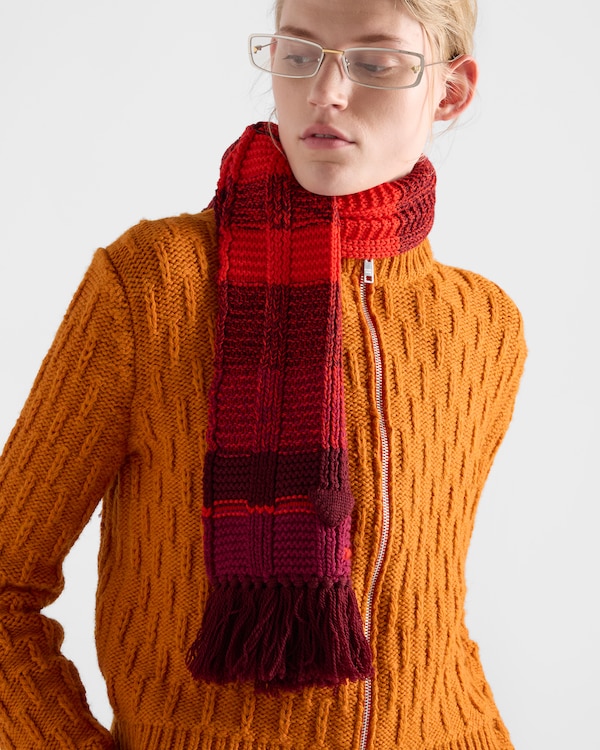 Wool scarf - Amaranth Red Wool scarf - Amaranth Red