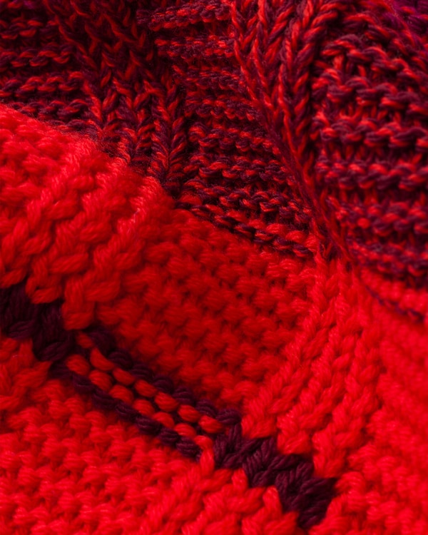 Wool scarf - Amaranth Red Wool scarf - Amaranth Red