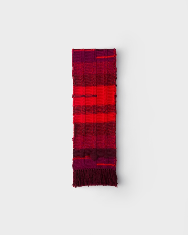 Wool scarf - Amaranth Red Wool scarf - Amaranth Red