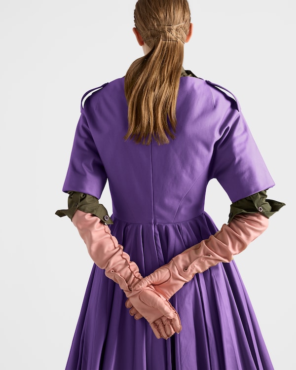 Leather Long Gloves - Orchid Pink Leather Long Gloves - Orchid Pink
