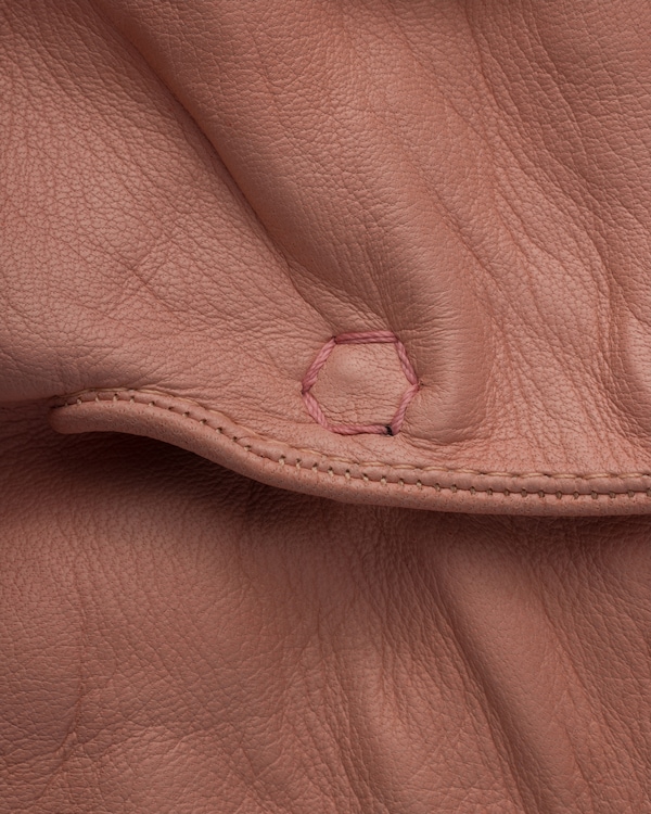 Leather Long Gloves - Orchid Pink Leather Long Gloves - Orchid Pink