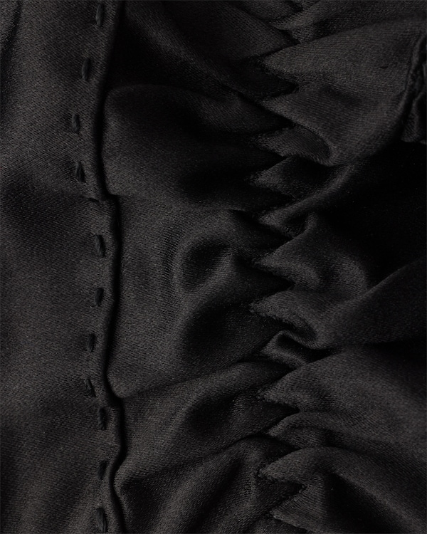 サテン グローブ - ブラック サテン グローブ - ブラック