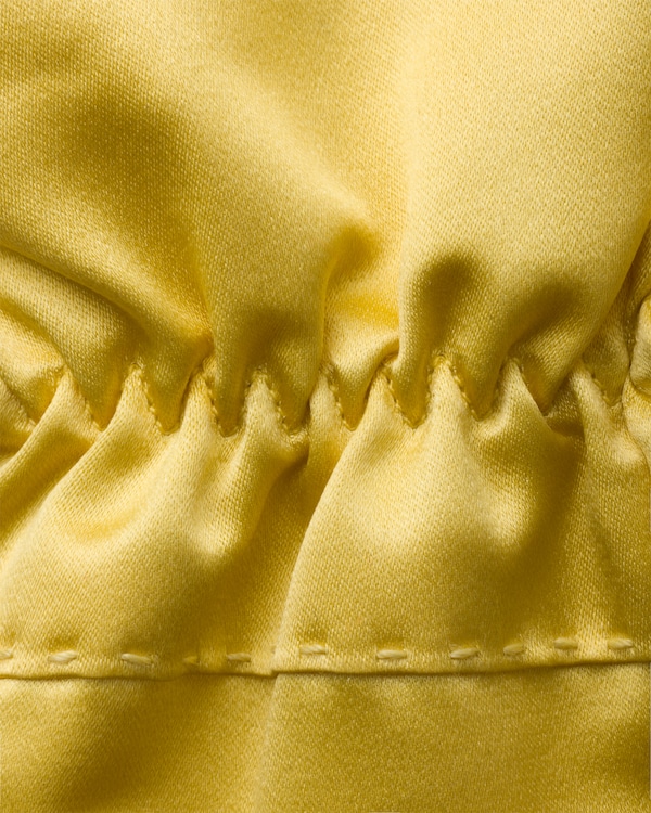 Gants en satin - Jaune Citron Gants en satin - Jaune Citron