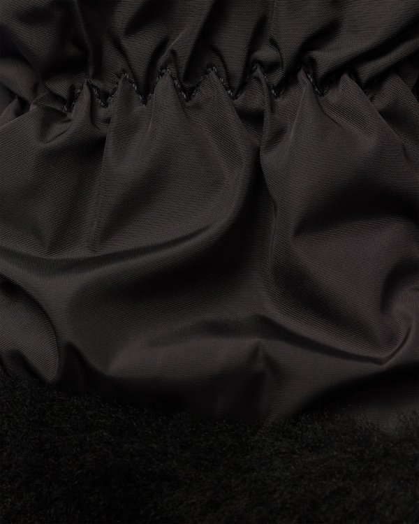 Re-Nylon and shearling mittens - Black Re-Nylon and shearling mittens - Black