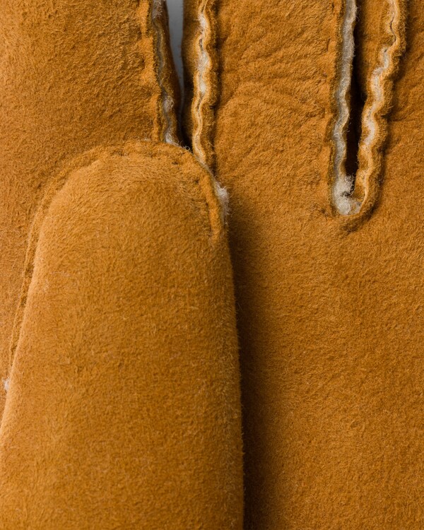 Guantes en ante de piel de oveja - Miel Guantes en ante de piel de oveja - Miel