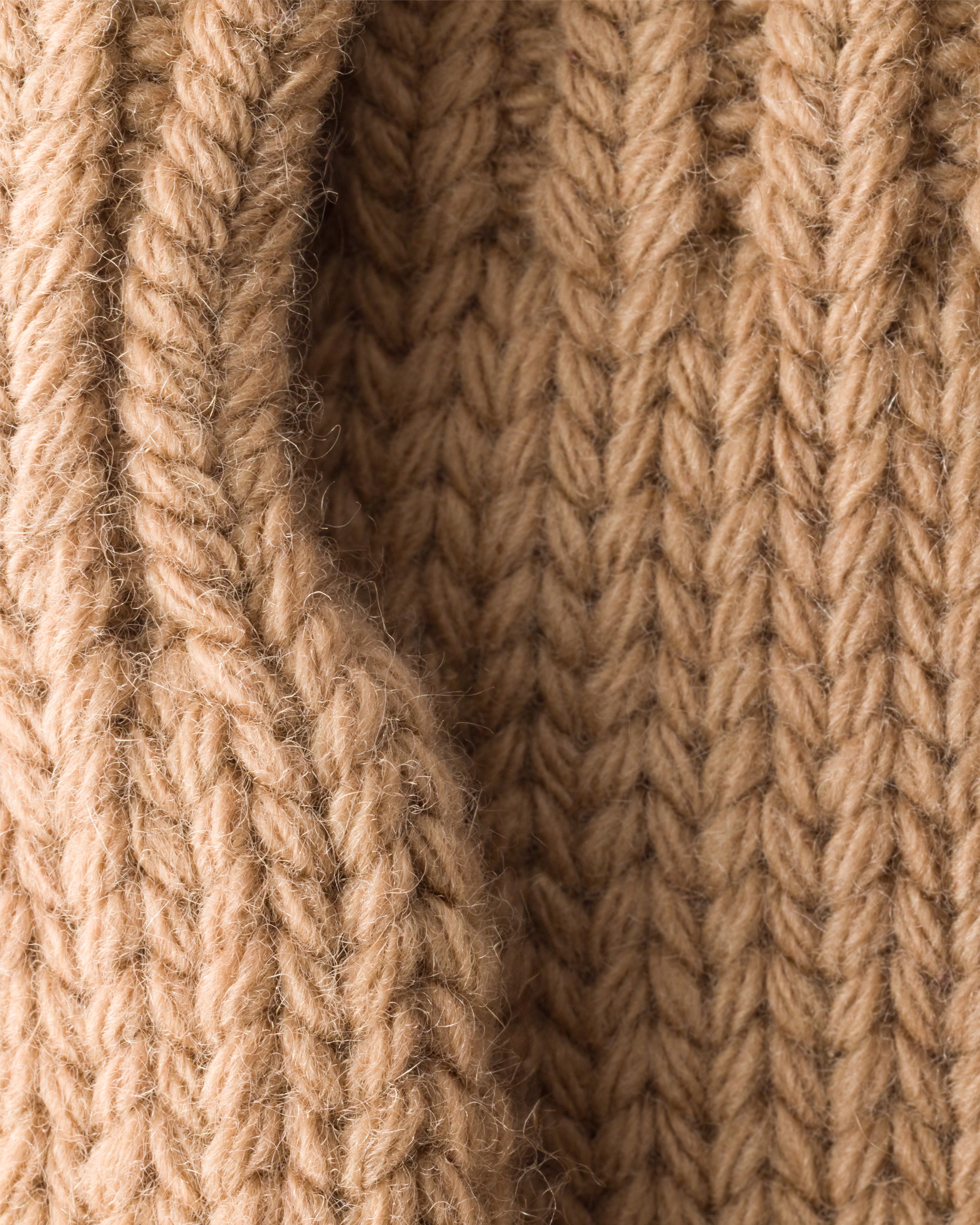 Camel Brown Wool Gloves | PRADA - United States
