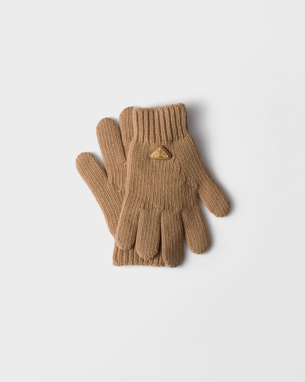 Wool gloves - Camel Brown Wool gloves - Camel Brown