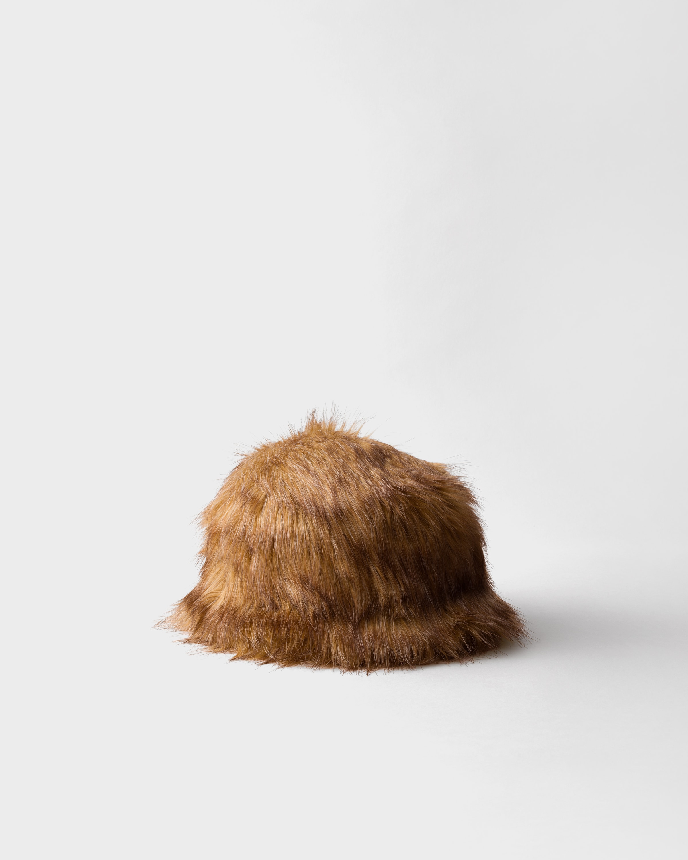 Prada Fabric Bucket Hat In Honey