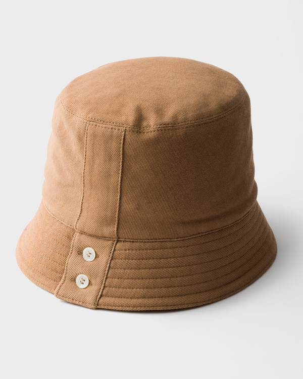 Old piqué bucket hat - Khaki Old piqué bucket hat - Khaki