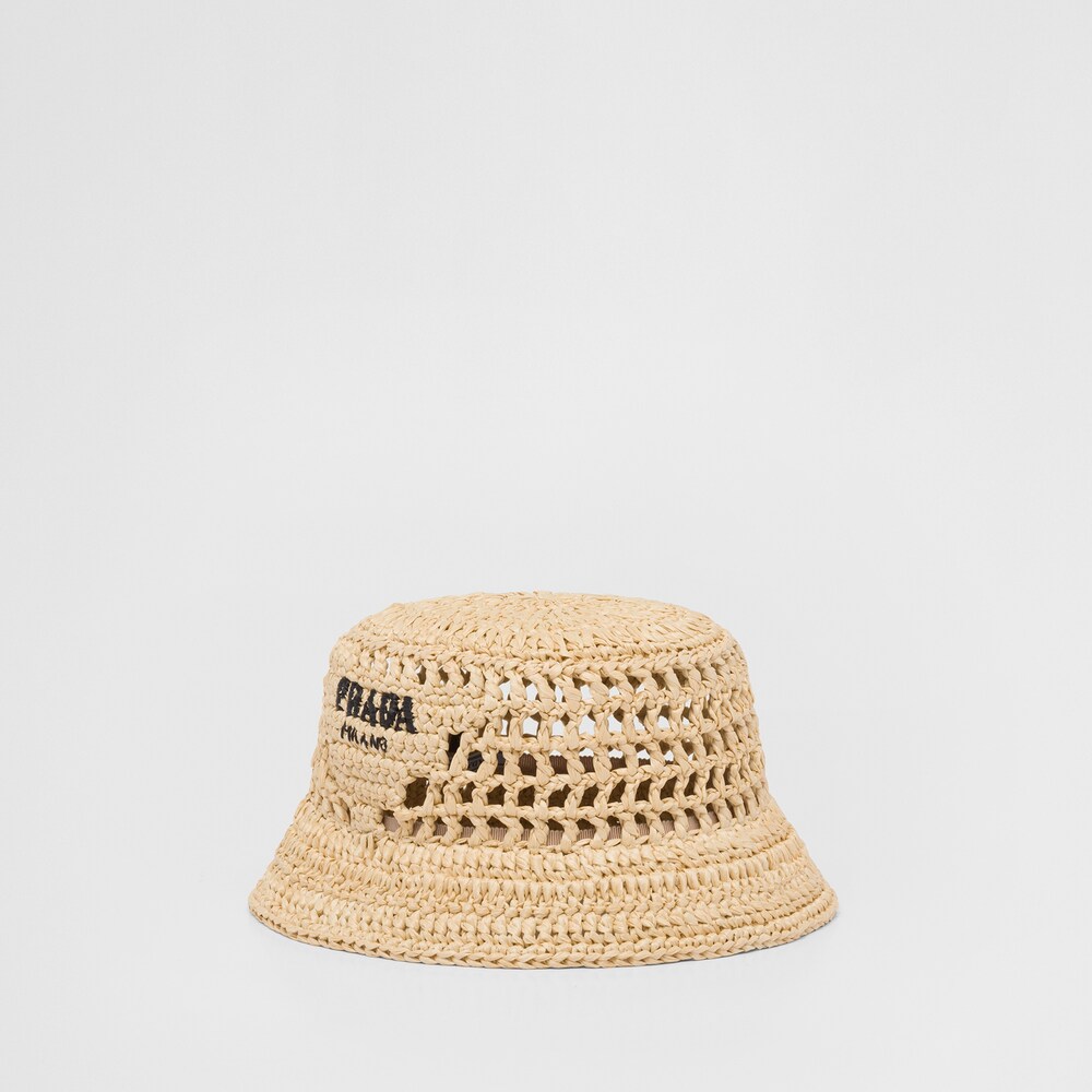Prada Woven fabric bucket hat 1