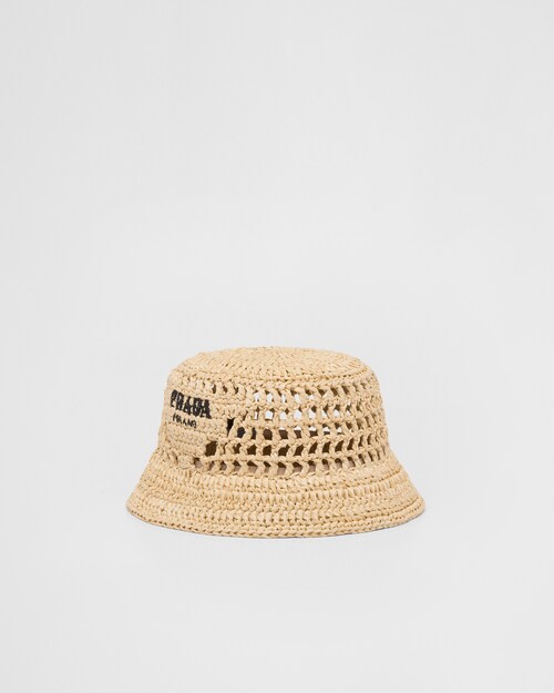 Raffia bucket hat