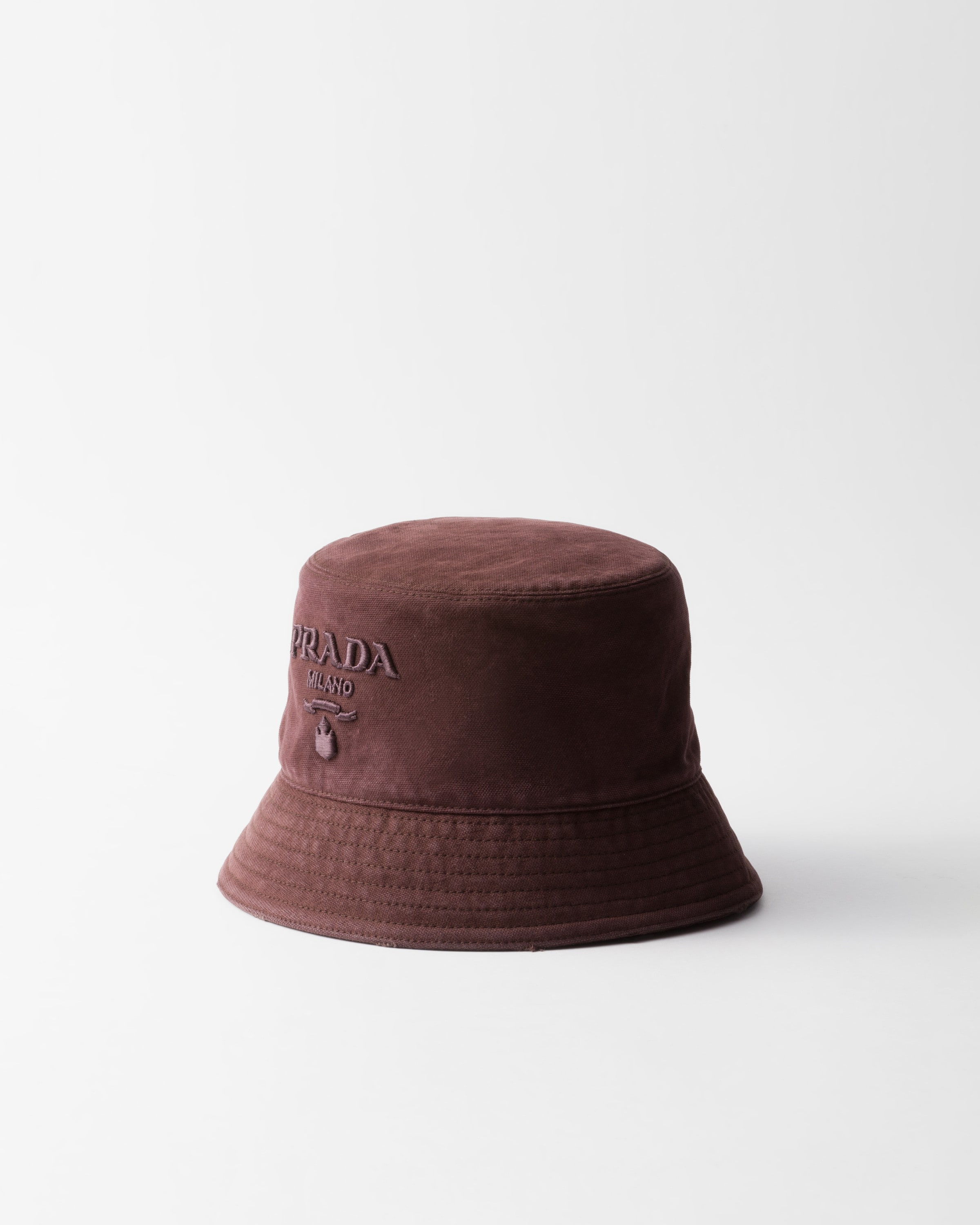 Prada canvas bucket hat on sale
