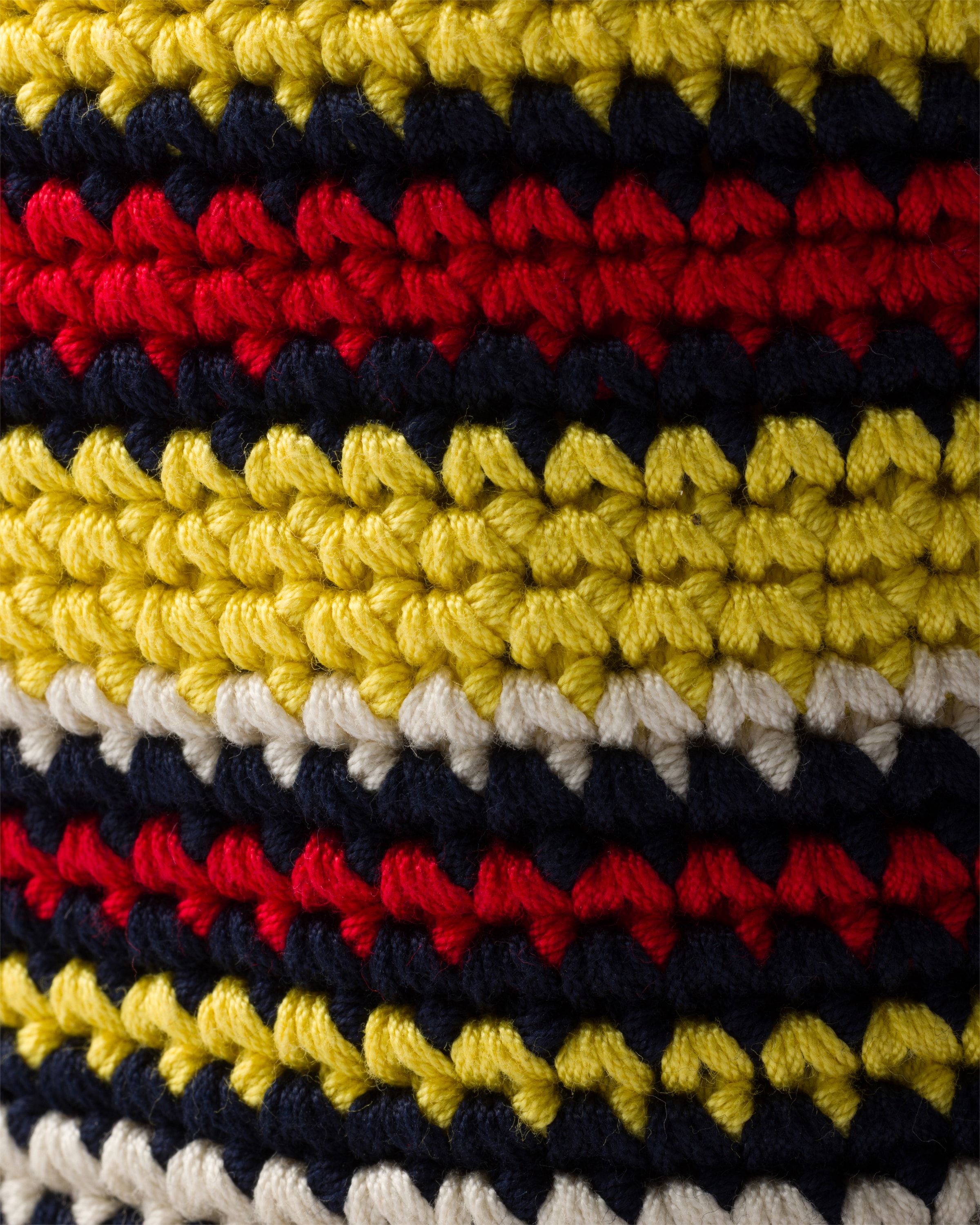 Red/yellow Crochet Bucket Hat | PRADA