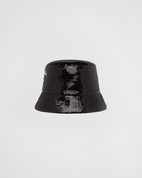 Sequin bucket hat