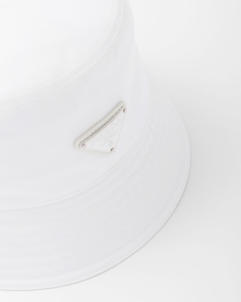 White Re-Nylon bucket hat | Prada