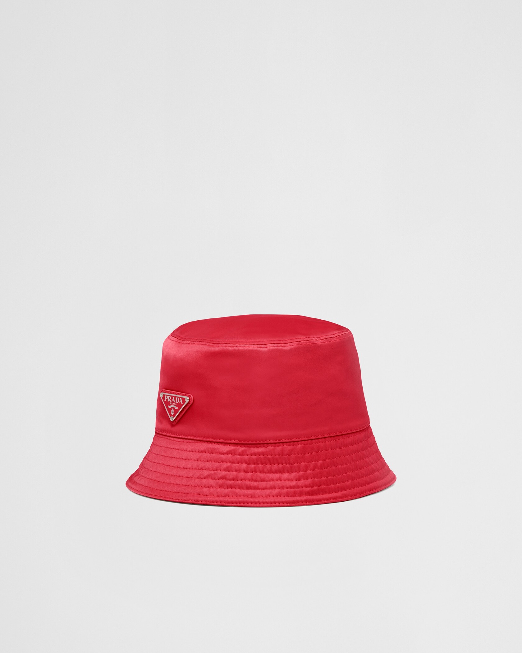 Red Renylon Bucket Hat PRADA