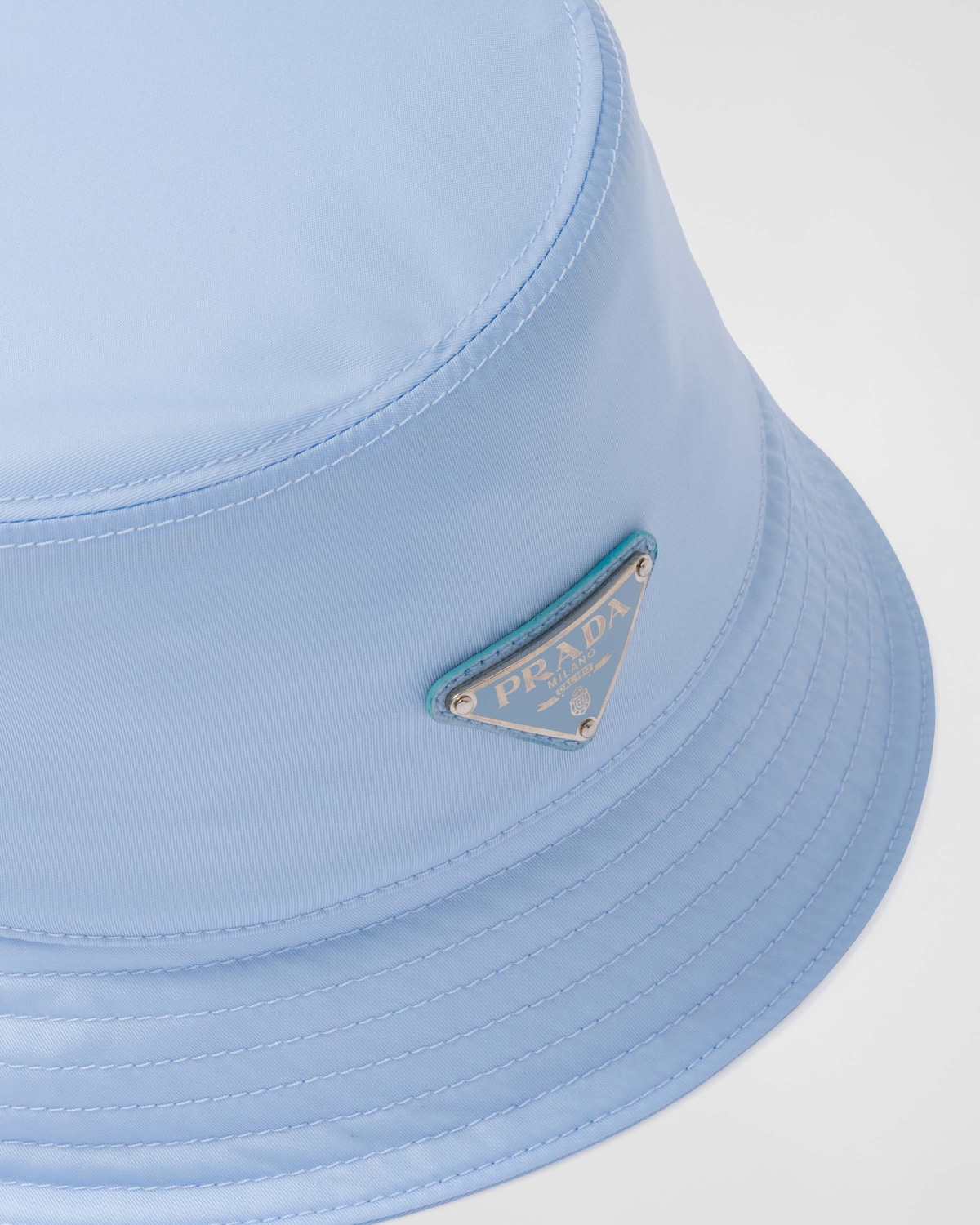 Light Blue Renylon Bucket Hat PRADA