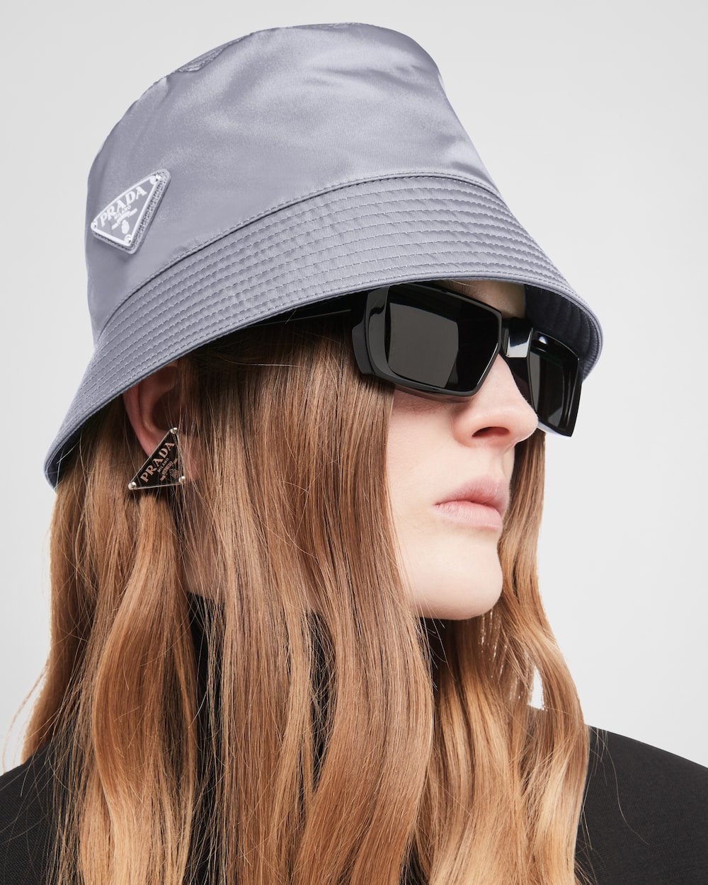 Cornflower Blue Re-Nylon bucket hat | Prada