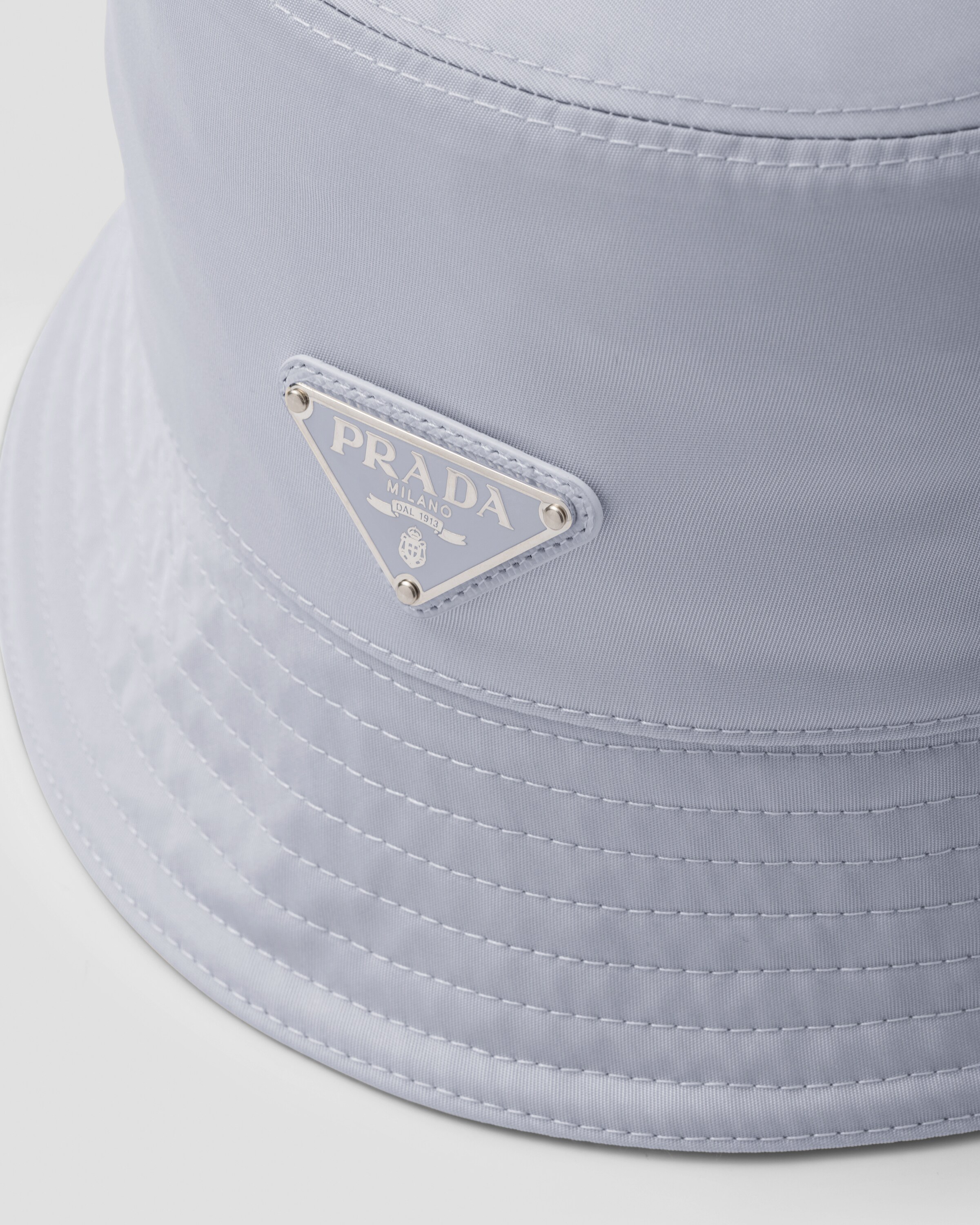 prada bucket hat grey