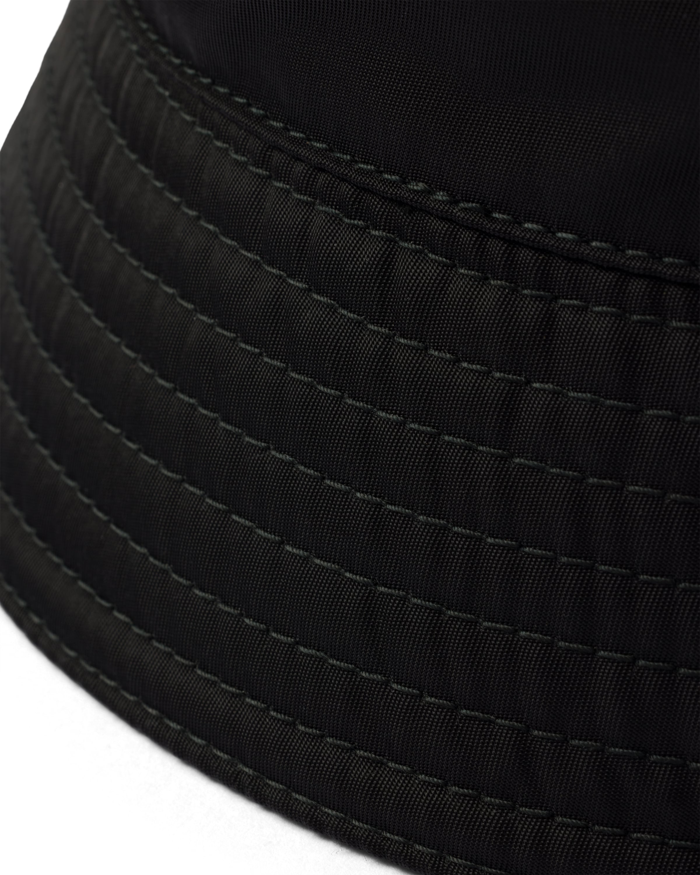 Black and red prada bucket hat on sale