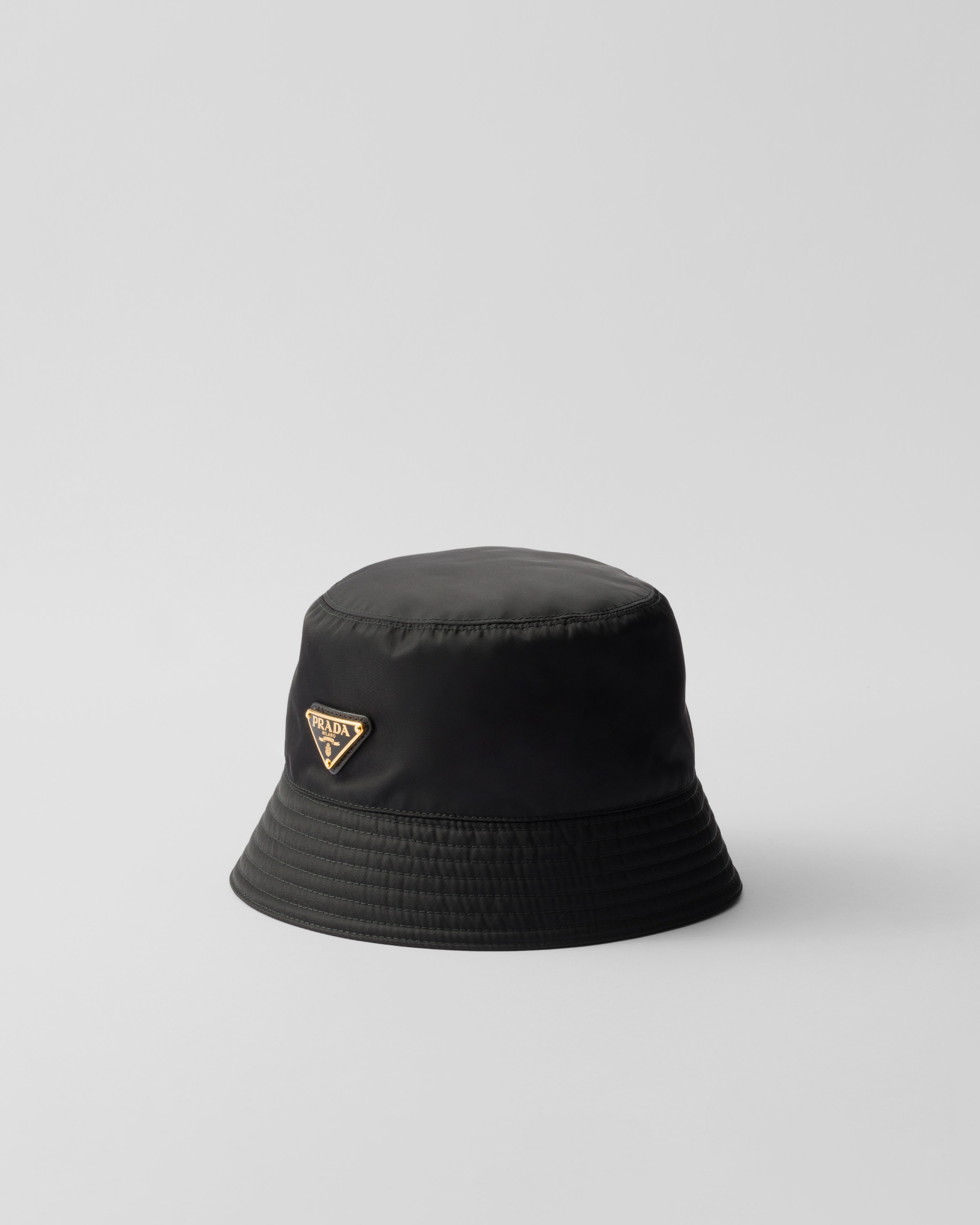 Black Re nylon Bucket Hat PRADA