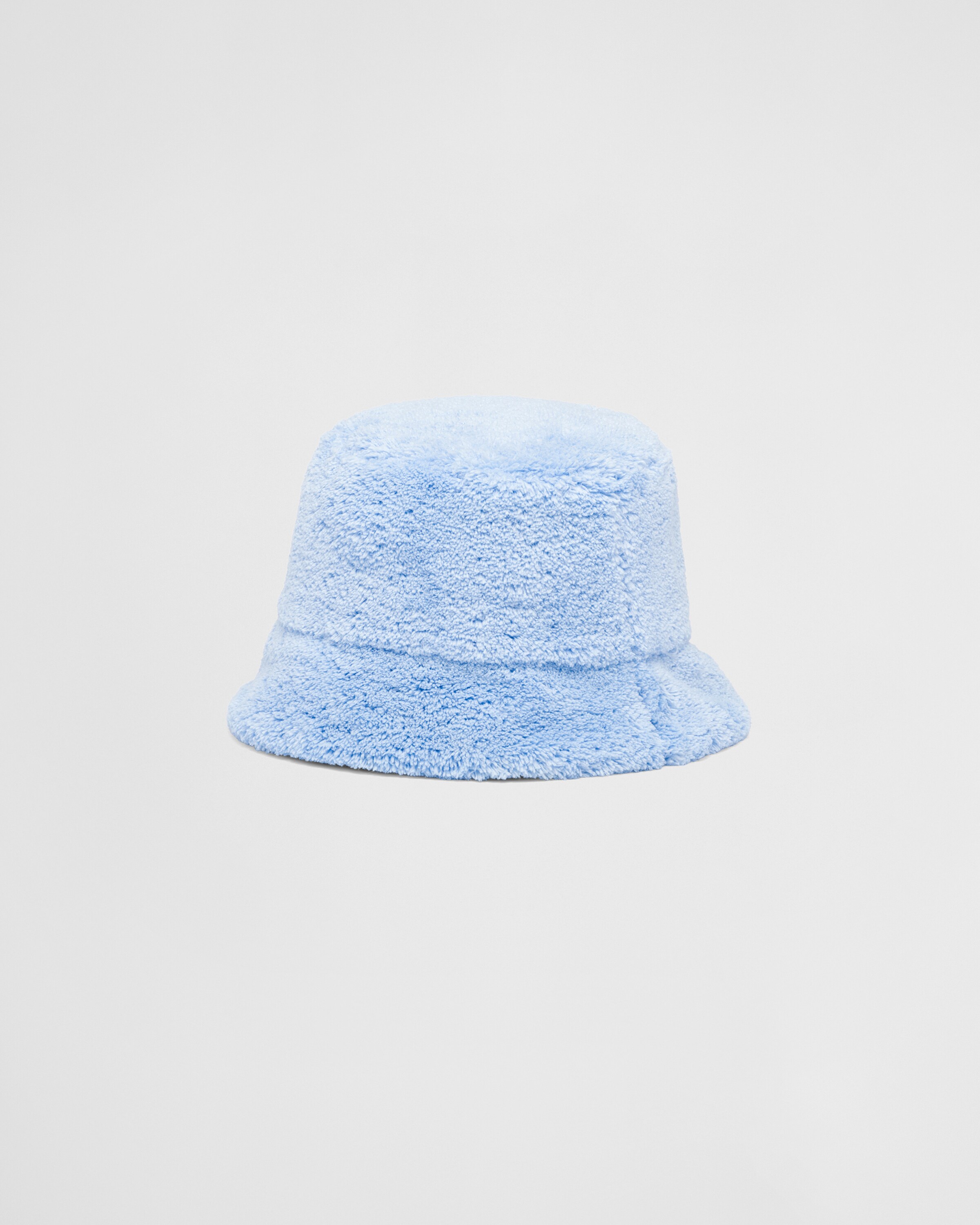 Celeste/black Terrycloth bucket hat | Prada