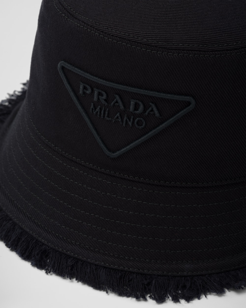 Black Drill bucket hat | Prada Black Drill bucket hat | Prada