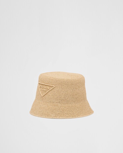 Raffia bucket hat