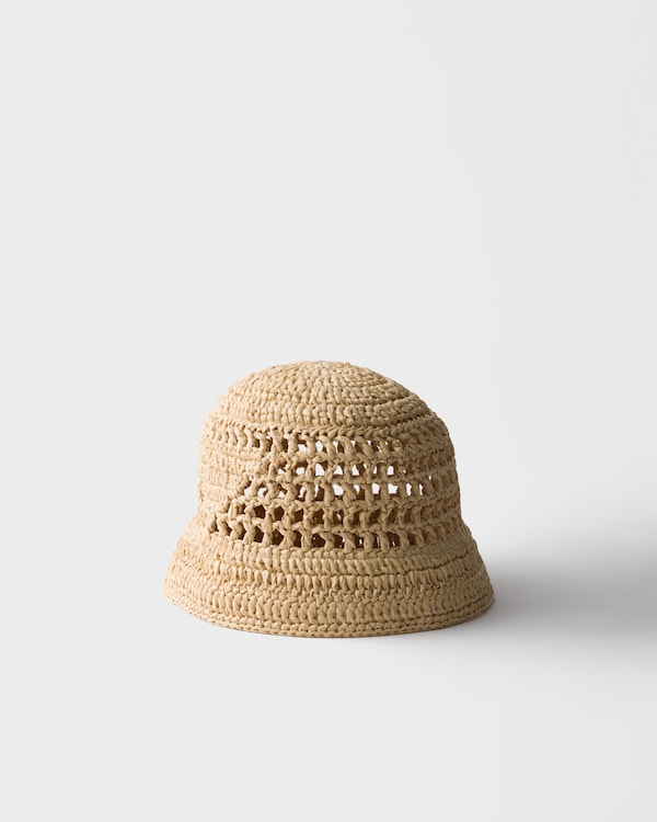 Crochet bucket hat - Natural Crochet bucket hat - Natural