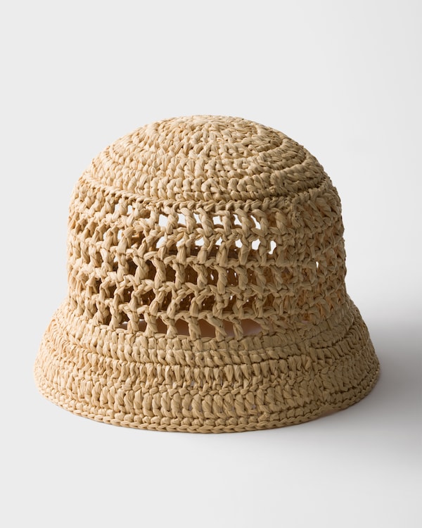 Crochet bucket hat - Natural Crochet bucket hat - Natural