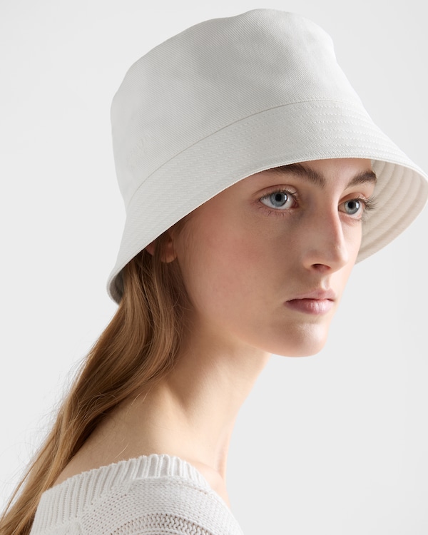 Cappello da pescatore in drill - Bianco Cappello da pescatore in drill - Bianco